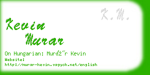 kevin murar business card